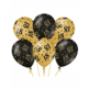 Classy Ballonnen 18 Jaar Zwart/Goud (6st)