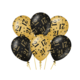 Classy Ballonnen 21 Jaar Zwart/Goud (6st)