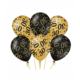 Classy Ballonnen 30 Jaar Zwart/Goud (6st)