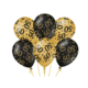 Classy Ballonnen 50 Jaar Zwart/Goud (6st)