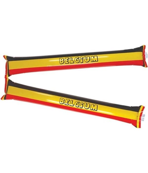 Opblaasbare supporter sticks België (2st)