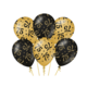Classy Ballonnen 75 Jaar Zwart/Goud (6st)