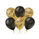 Classy Ballonnen Happy Birthday Zwart/Goud (6st)
