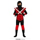 Ninja Kostuum Zane Kind Zwart/Rood