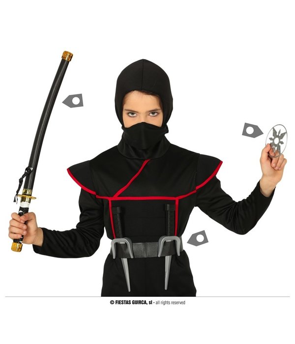 Ninja Warrior Accesoires Set Met Zwaard