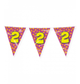 Happy Verjaardag Vlaggenlijn 2 Jaar (10m)