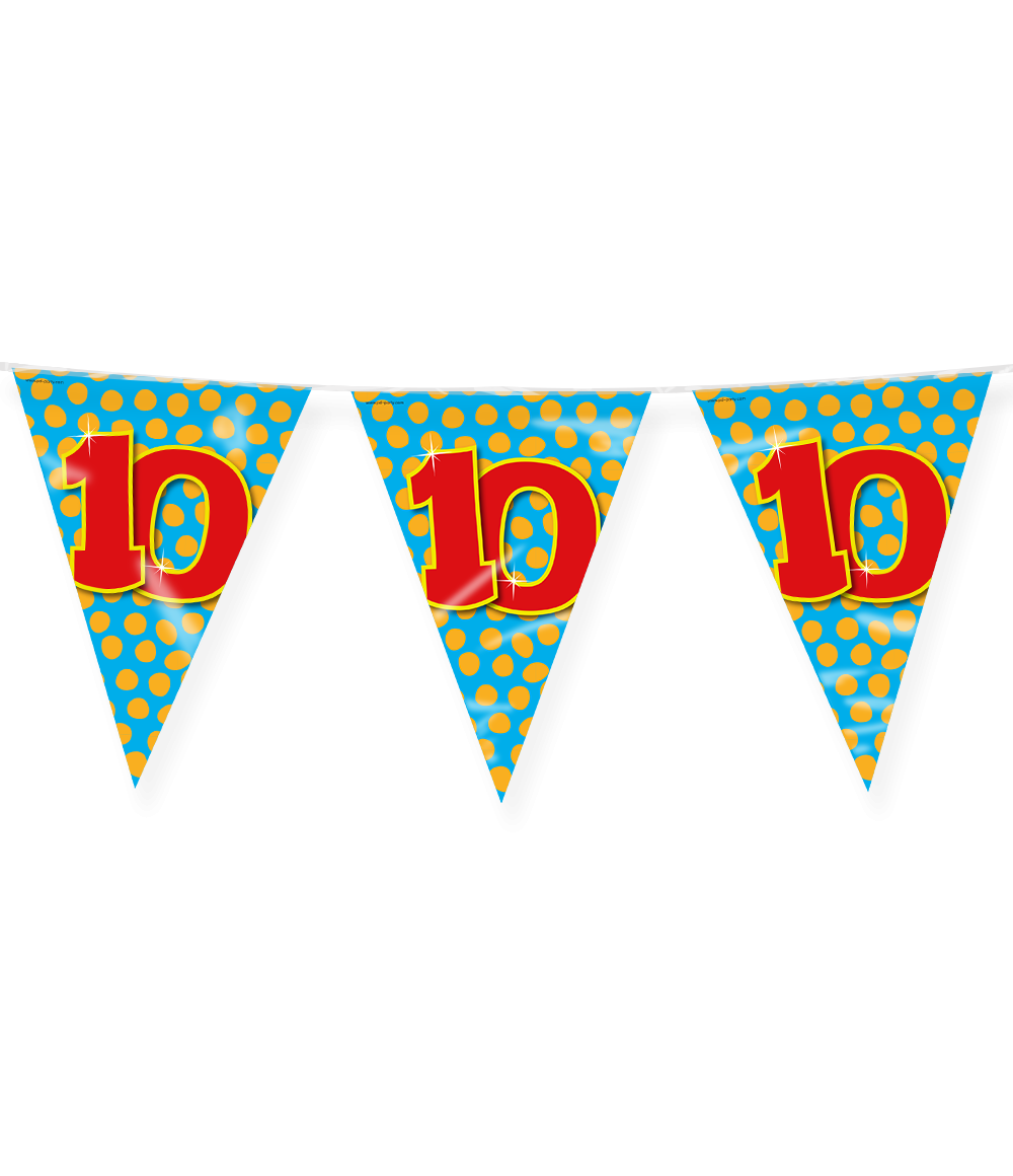 Happy Verjaardag Vlaggenlijn 10 Jaar (10m) afbeelding