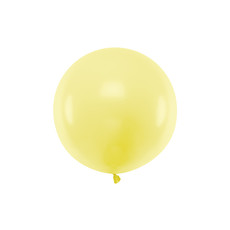 Grote Ballon 60 cm Pastel Licht Geel
