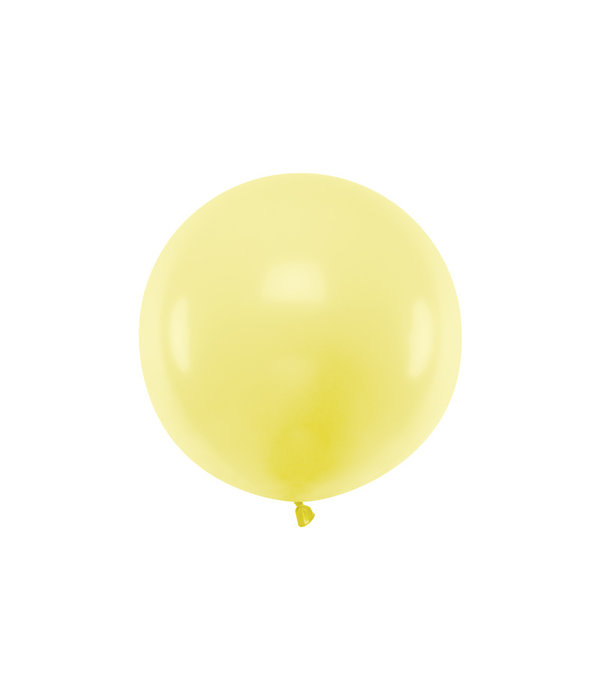 Grote Ballon 60 cm Pastel Licht Geel