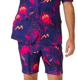 Summer Palm Retro Neon Navy kostuum Suitmeister