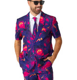 Summer Palm Retro Neon Navy kostuum Suitmeister