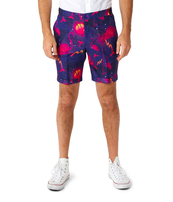 Summer Palm Retro Neon Navy kostuum Suitmeister
