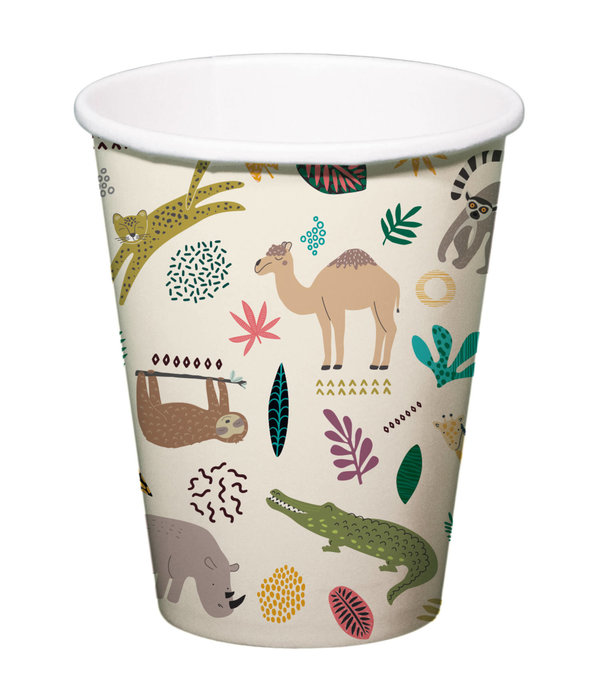 Dierentuin Feest Bekers Set (6st)