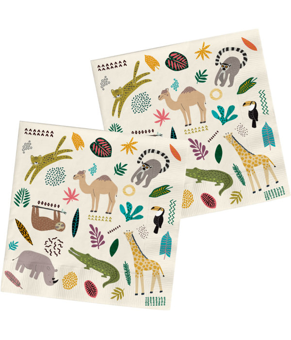 Dierentuin Feest Servetten (20st)