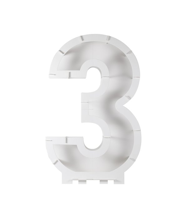 Ballon Mozaïek Kit Cijfer 3