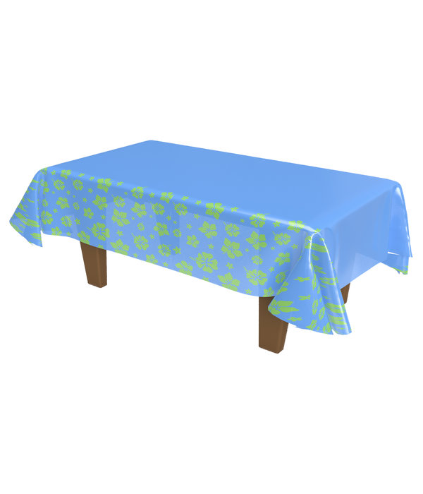 Tafelkleed Blue Tropical Flowers