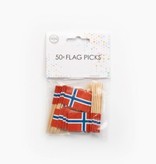 Vlaggenprikkers Noorwegen (50st)