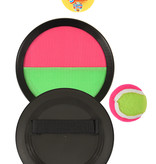 Vang- En Werpspel klittenband roze/groen