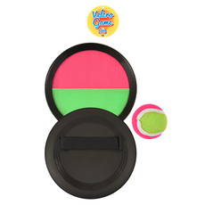 Vang- En Werpspel klittenband roze/groen