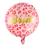 Folieballon Bride Goud Rood Roze 45cm
