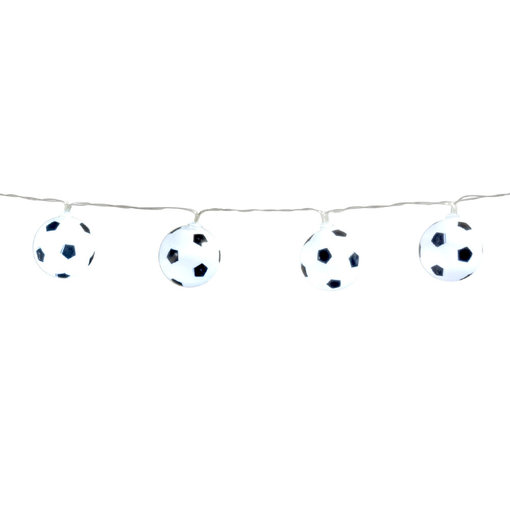 Led-lichtsnoer Voetbal wit (140cm)