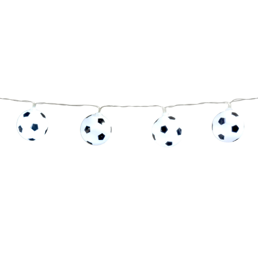 Led-lichtsnoer Voetbal wit (140cm) afbeelding