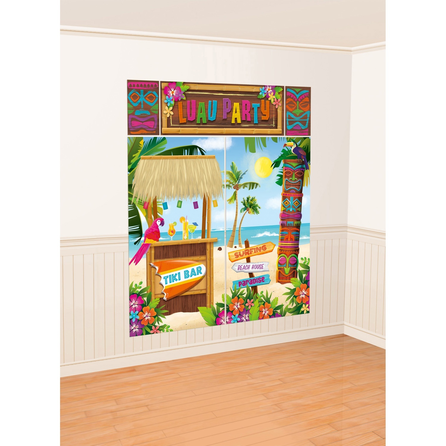 Scene setter Hawaii Luau Party Feestposter afbeelding