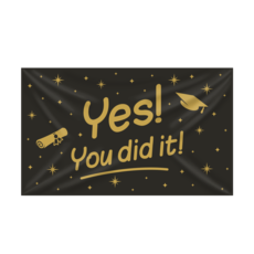 XXL Gevelvlag Yes You Did It! (150x90cm)