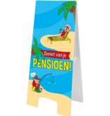 Waarschuwingsbord Geniet Van Je Pensioen
