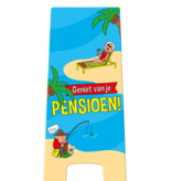 Waarschuwingsbord Geniet Van Je Pensioen
