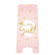 Waarschuwingsbord It's A Girl Roze/Goud