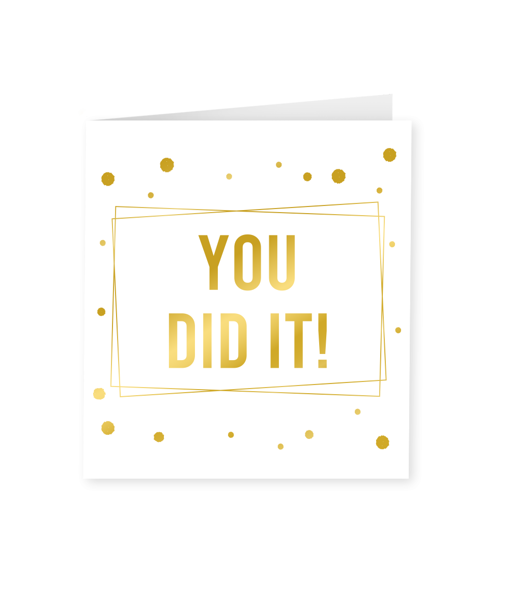 Geslaagd Wenskaart You Did It afbeelding