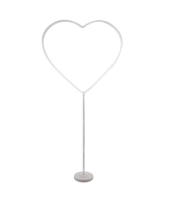 Ballonnen Standaard Hartvormig Wit