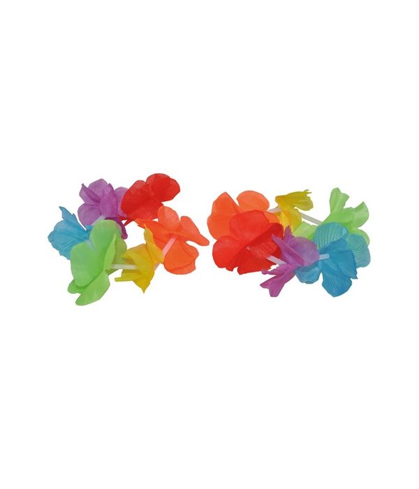 Rainbow Bloemen Armbanden Hawaii (2st)