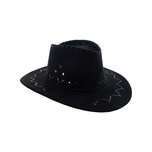 Cowboyhoed zwart kind