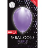 LED Ballonnen Paars (5st)