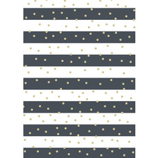 Cadeaupapier Zwart/Wit Stippen