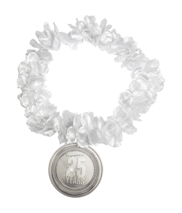 Zilveren Hawaii Krans 25 Jaar