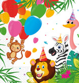 Jungle Dieren Balloons Servetten (20st)