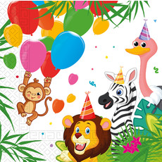 Jungle Dieren Balloons Servetten (20st)
