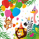 Jungle Dieren Balloons Servetten (20st)