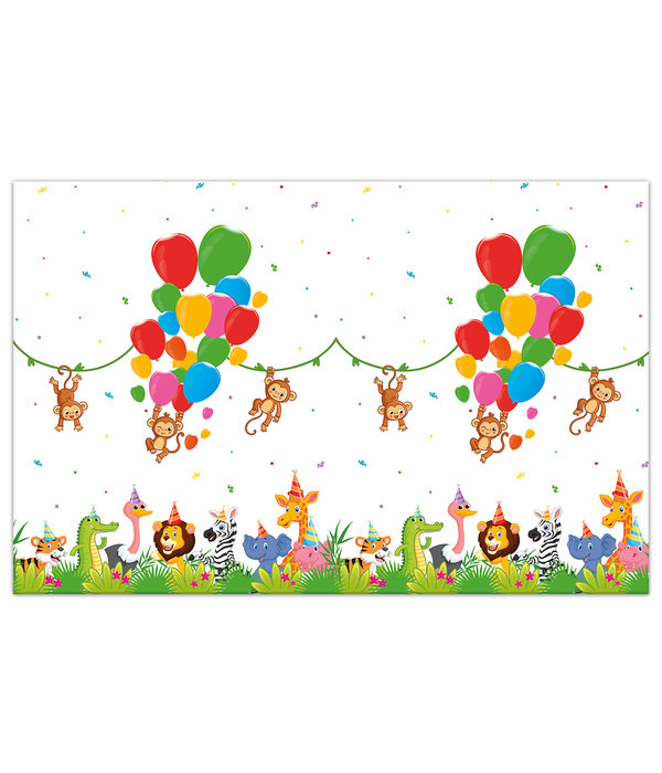 Jungle Dieren Balloons Tafelkleed 120x180cm