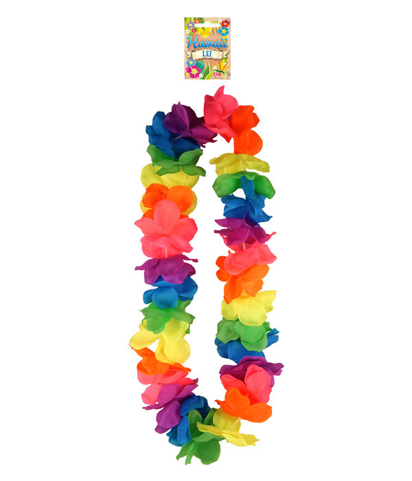 Hawaii krans neon multikleuren