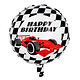 Race Folieballon Happy Birthday Racewagen (45cm)