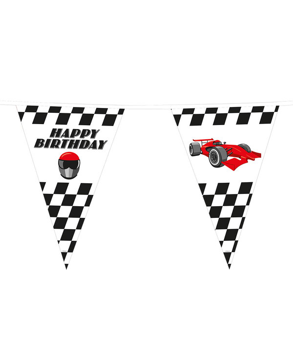 Race Vlaggenlijn Happy Birthday (6m)