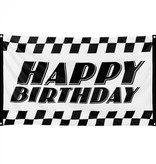 Race Vlag Happy Birthday (90x150cm)