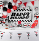 Race Vlag Happy Birthday (90x150cm)