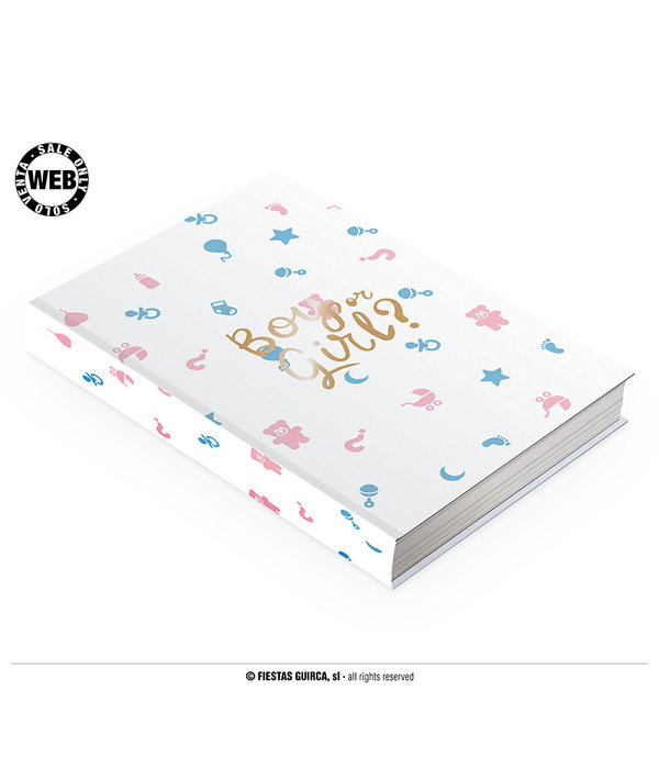 Gender Reveal Gastenboek Boy Or Girl