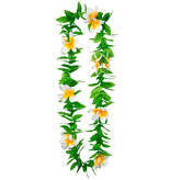 Groene Hawaiikrans Met Witte Bloemen