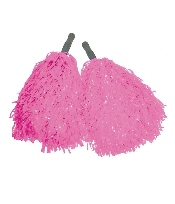 Roze Pompom Stick Set (2st)